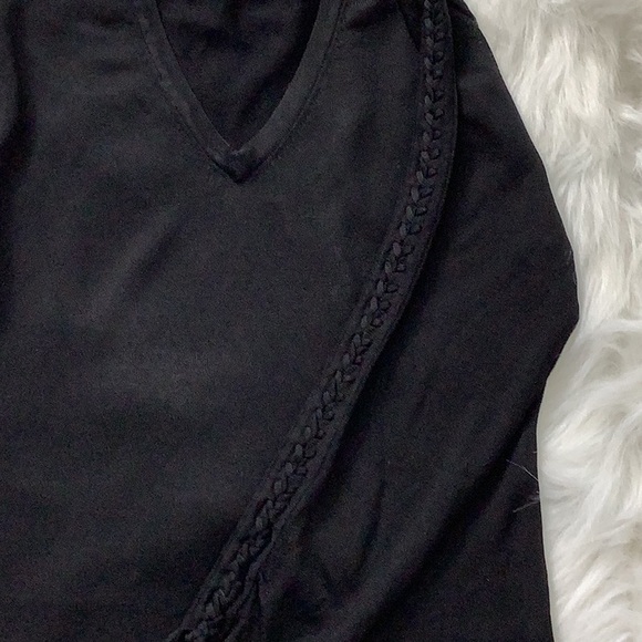 Maxfield Sweater~Laced sleeve embellished - Picture 6 of 10